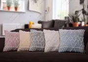 5 Sets of Throw Cushion Cover Home Decor Cushion Cover Vintage Cotton Pillowcase