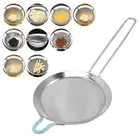 Flour Colander Fine Mesh Strainer Compact Long Handle For Kitchen
