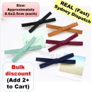 2x Hair Clips Cross Bow School Navy Green Blue Accessories Colours girl Ribbon