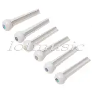 6*Greyish White Acoustic Guitar Bridge Pins Guitar String Pins High Quality