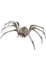 Giant Light Up Spider Skeleton with Flashing Eyes Halloween Decoration