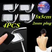 AU 4PCS 5*5cm TENS Machine Replacement Electrode Pads Self Adhesive Reusable