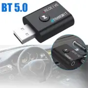 Bluetooth 5.0 2in1 Transmitter Receiver Car Wireless USB 3.5mm Adapter G5O9