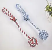 1 Piece Random Color Cotton Play Rope Dog Toy Tug of War Chew Toy