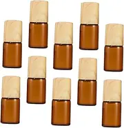Gatuida 10Pcs Refillable Glass Roller Bottles for Perfume Essential Oils Aromatherapy Leak Design Travel Cap for DIY Fragrance and Skin Care