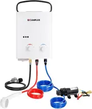 5L 1.32 GPM Outdoor Portable Propane Gas Tankless Water Heater with 1.2 GPM Wate