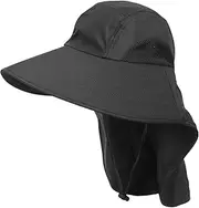[Parliky] Foldable Sun Hat Women's Summer Beach Hat Sunscreen Lightweight and Breathable Visor for Fishing and Everyday Use Black