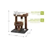Go Pet Club 23" Cat Tree Scratcher Kitty Condo Kitten Furniture with Two Elevate