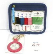 Planet Earth Pink Key fob Needlepoint Kit with Golf cart Insert, threads, bag