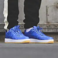 在飛比找Yahoo!奇摩拍賣優惠-Nike Air Force 1 x CLOT 藍絲綢 經典