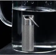 45*15mm Titanium Waterproof Pill Box Case Mini Bottle Storage EDC Keychain Tool