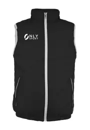 Puffer Vest - Black Sleeveless Jacket - Only Sport
