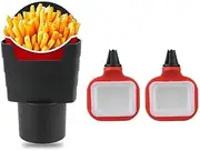 Universal Sauce Holder for Car Vent, French Fries Holder Cup Holder Set with 2Pcs Dip Clip 1Pc French Fry Cup Holder Car Accessories