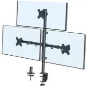 Triple Monitor Stand, Monitor Desk Mount for Three Screens up to 32 Inch,
