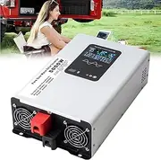 5000W Pure Sine Wave Power Inverter Charger 12V 24V 48V 60V 72V DC to 120V 230V AC Converter for Truck, Home, RV, Off-Grid Solar Power Inverter(Size:12v to 230v)