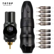 Tattoo Wireless Rotary Pen Kit USB Battery Tattoo Pack 10Pcs Cartridge Needles