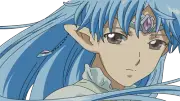 Anime girls blue hair pointy ears long Playmat Game Mat Desk