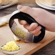 Chef'd Original Garlic Press Rocker - Diced Garlic Within Seconds - Stainless Steel Garlic Mincer Crusher and Peeler