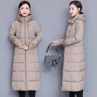 在飛比找Yahoo奇摩購物中心優惠-[韓國K.W.]秋冬現貨新品-外出高顏質高領顯瘦長版羽絨外套