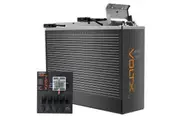 VoltX 12V 100Ah Slim Lithium Battery + Switch Panel ON-OFF Control Box (Connect 12 Devices)