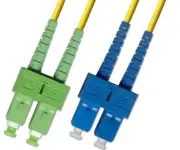 55M (180.4ft) OS2 SC/APC to SC/UPC Fiber Optic Cable Duplex Singlemode 9/125