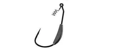 Gamakatsu Weighted Spring Lock Superline EWG Hook - Choice of Sizs, Black Nickel