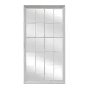 Window Style Mirror - White Rectangle 100x200 cm