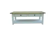 Divano Lavasa Coffee Table 130cm 4 Drawers Solid Mango Wood Modern Farmhouse Furniture