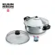 【瑞康屋Kuhn Rikon】瑞士壓力鍋5L+UCOM玻璃蓋28cm+超萌粉彩豬計時器(來自瑞士第一品牌)