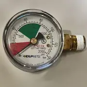 0-2000 PSI replacement gauge for a regulator requiring a left handed thread