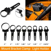 2Pcs Black Bull Bar Roll Cage Mount Bracket Clamps Offroad LED Work Light Bars