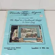 Linda Myers Cross Stitch Chart THE ROAD to a NEEDLEWORK SHOPPE IS NEVER LONG