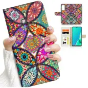 ( For Vivo Y01 ) Wallet Flip Case Cover AJ24193 Abstract Pattern