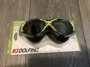 Dolfino Adult Tidal Sport Mirrored Swim Goggles Lens Swimming Pool Water Sports