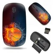 2.4G Slim Wireless Mouse with Nano Receiver , Portable Mobile Optical Mice fo...