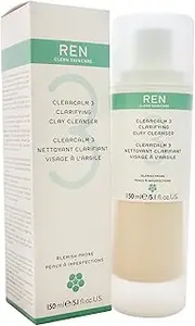 REN Clearcalm 3 Clarifying Clay Cleanser by REN for Unisex - 5.1 oz Cleanser, 153 milliliters
