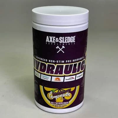 AXE & SLEDGE Hydraulic 2 Non-Stim Pre-Workout Blackberry Lemonade 20/40 Servings