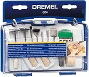 Dremel 684 20Piece Cleaning and Polishing Kit Accessory Set with 2 Mandrels and Polishing Paste for Rotary Multi Tool