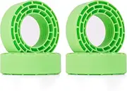 INJORA Silicone Rubber Inserts for 68-72mm 1.3" Tires, 4pcs (Green)