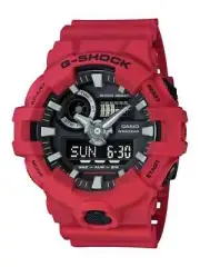 Casio G-Shock Analog/Digital Watch Red Resin GA-700-4A / GA700-4A