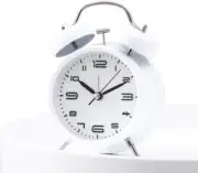 New 4 inches Twin Bell Alarm Clock, Extra Loud Machinical Ringtone, Frosted S...