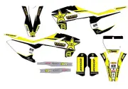 2016-2018 Husqvarna Graphics Kit Number Plate Bundle Standard Rockstar -msg us