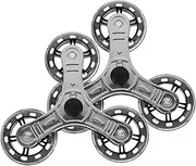 INOOMP Stainless Steel Casters for Luggage Cart Trolley Casters Wheel for Hand Truck 1 Pair Triangle Wheel Design Strong