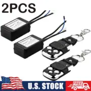 2Pcs Wireless Remote Control Switch ON OFF Strobe For LED Work Light Bar OffRoad