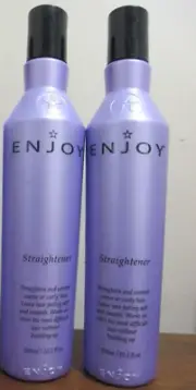 2x ENJOY Straightener and control coarse or curly hair 10.1 oz *Original