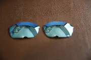 PolarLens POLARIZED Smoke Blue Replacement Lens for-Oakley Flak Jacket