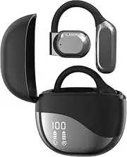 Open Ear Headphones Wireless Earbuds Bluetooth 5.4, Wireless Earbuds Over Earphones 80H Playtime Air Conduction Sport Headsets LED Display Charging Case, Waterproof Design for Running Fitness