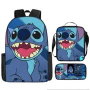 Stitch Backpack StarCraft Backpack Oxford Cloth Shoulder Bag Lunch Bag Pencil Bag 24-NMAOV