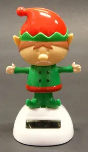 SOLAR POWERED DANCING ELF CHRISTMAS DECORATION GREAT FOR HOME OR OFFICE