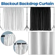 White Black Backdrop Drapes Polyester Curtain Wedding Ceremony Party Home Decor